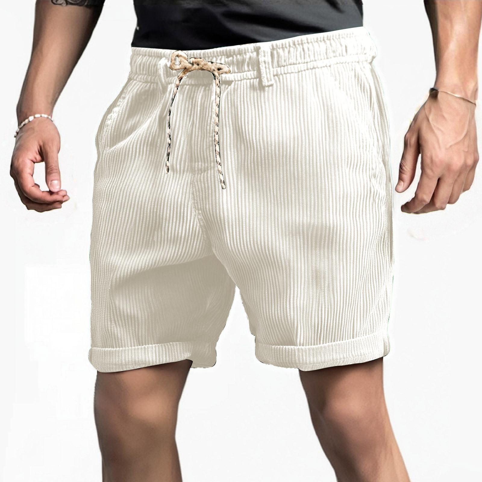 

Мужские летние большие повседневные свободные спортивные брюки пляжные шорты XL белый