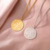  Moon Cross Star of David OM Symbol Necklace Stainless Steel Hexagram Pendant Necklaces Religious Amulet Jewelry Gifts