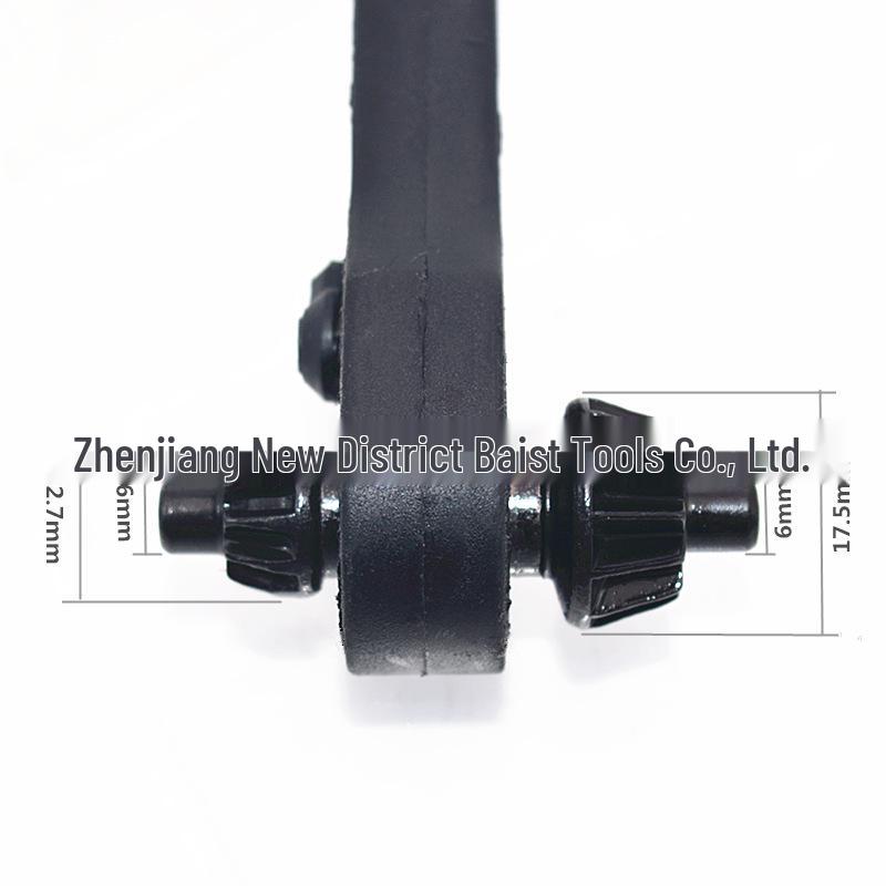 Labor-saving Dual-purpose Ratchet Drill Chuck Key Wrench (12.7mm & 17.5mm)
