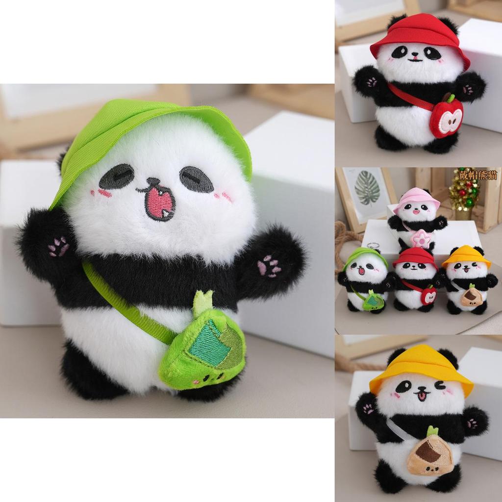 Uroczy Mini Pluszowy Panda Breloczek Lalka Przytulanka Pluszowe Zwierzątko Wisiorek