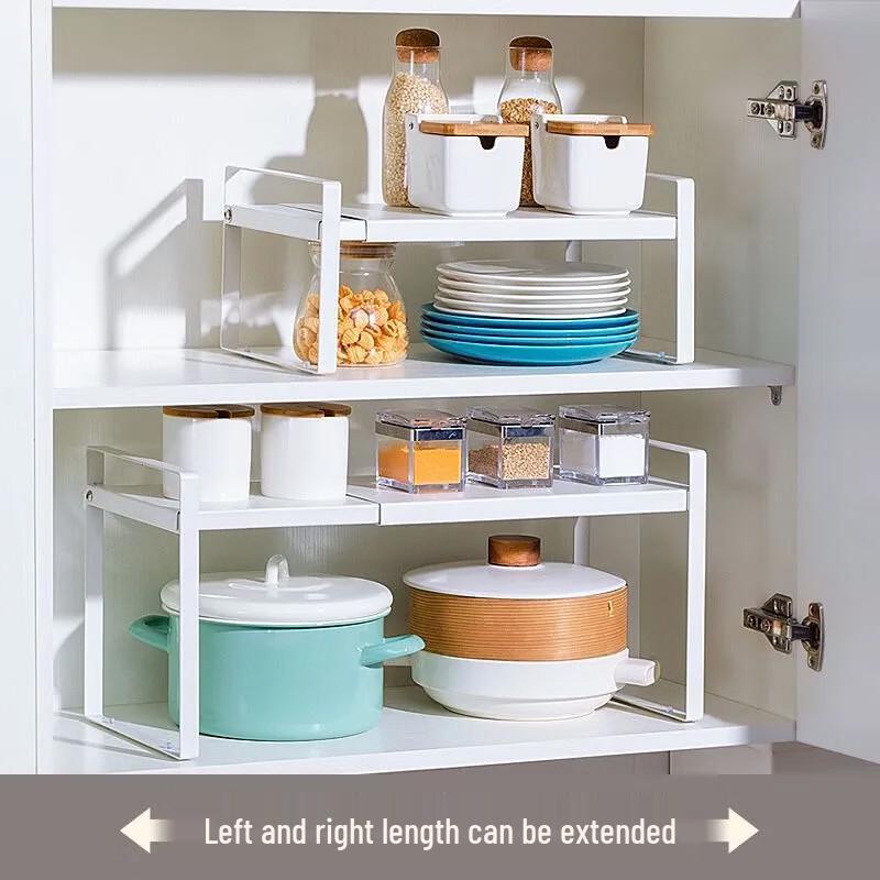 DANLE Retractable Kitchen Countertop Organizer Shelf