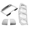 Reliable-Motorcycle Chrome Gauge Stereo Panel Accent Trim Cover Panel Kit For Electra Glide Street Glide FLHX Tri 14-23