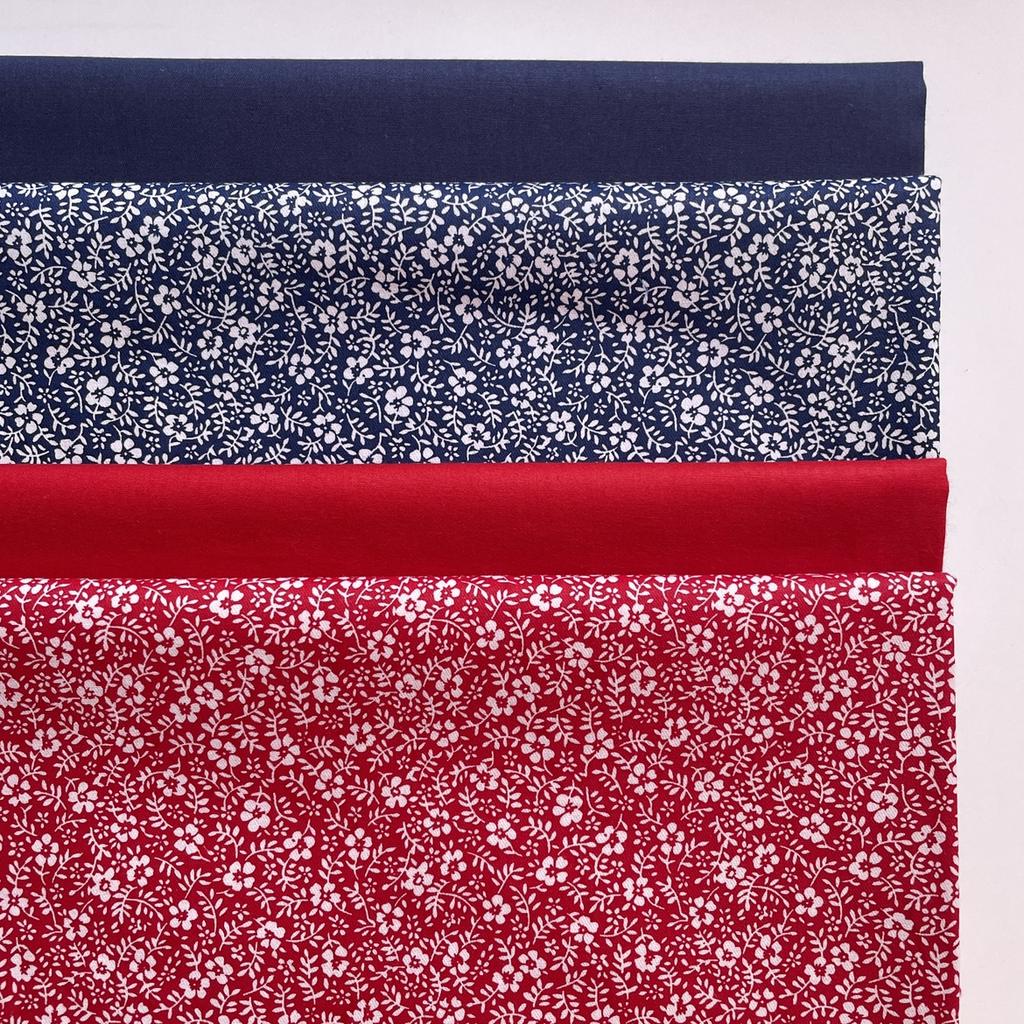 160CM*50CM Twill pure cotton fabric Small floral printed cloth Children's bedding clothing Handmade dress Cotton fabric
