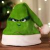 Grinch Green Christmas Hat With Thick Double Sided Velvet For Winter Holiday Celebration