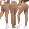 Perzik Hoge Taille Stretch Billenlift Leggings - Sneldrogende Yoga & Hardloopbroek voor Vrouwen