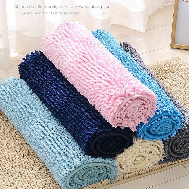 Mat Fashion Wool Comfortable Simple Toilet Bathroom Absorbent Set Threepiece