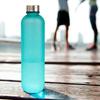 1000 ml Weltraumbecher mit Zeitmarkierung, tragbare Outdoor-Sportflasche, mattierte Farbverlauf-Tasse