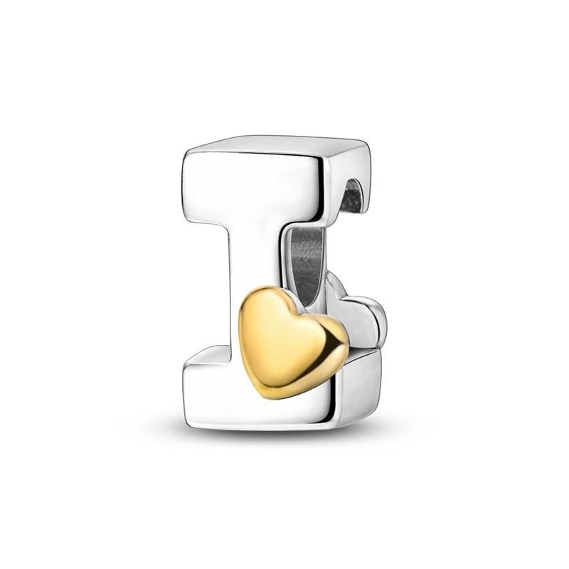 Charm Fits Original Bracelets Copper Femininity English Letters Beads Women Pendant Bead Jewelry Making