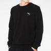 Puma Embroidered Logo Pullover Crewneck Sweatshirt for Men, Black