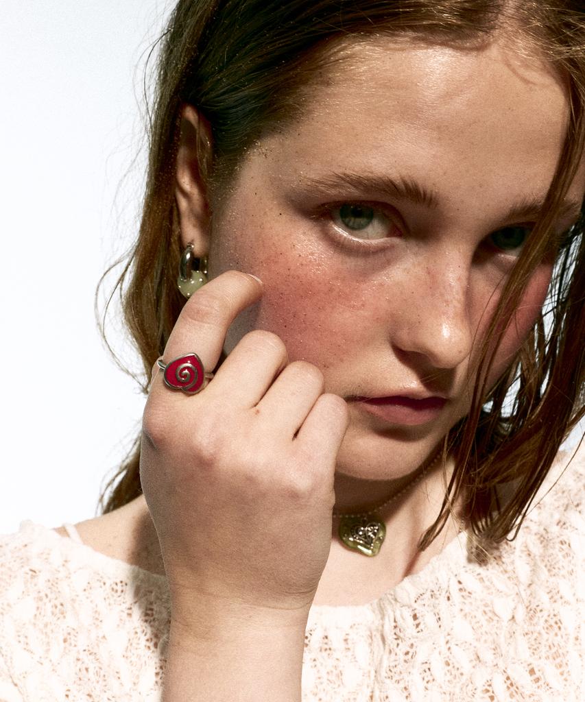 Nff Heartmaze Ring-Red