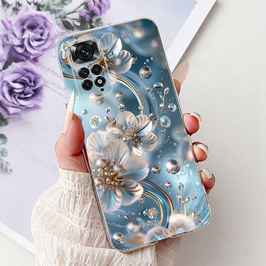 For Xiaomi Redmi Note 11 Pro 11S 4G Phone Case Luxury Painted TPU Cover for Redmi Note11 4G Global Soft Silicone Fundas Capa