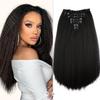 Ensemble d'extensions de cheveux fluffy 7 pièces Europe & Amérique - 16 Cartes Extensions YAKI sans couture ondulation maïs