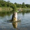 Floating Bait Frog Lure Double Propellers Soft Frog Lure Bass Fishing Lures  Bass Fishing