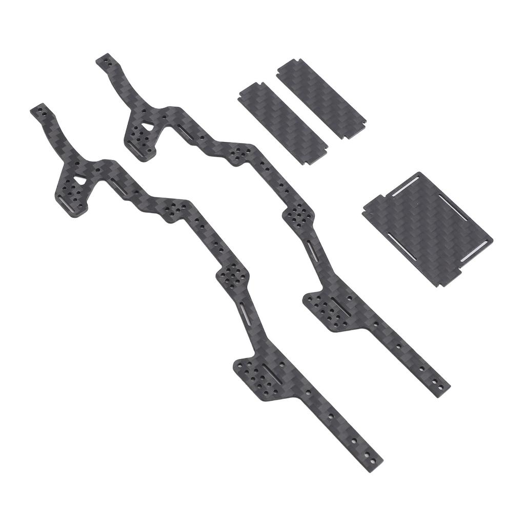 Carbon Fiber Chassis Kit RC Chassis Frame Rails for Axial SCX24 Deadbolt JLU C10 Bronco 124 RC