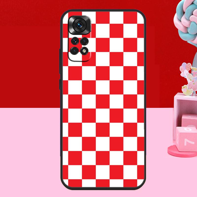 Checkerboard Checkered Board Case For Xiaomi Redmi Note 14 13 12 11 10 15 Pro Plus Redmi 15 C 10C 12C 13C 14C Soft Cover