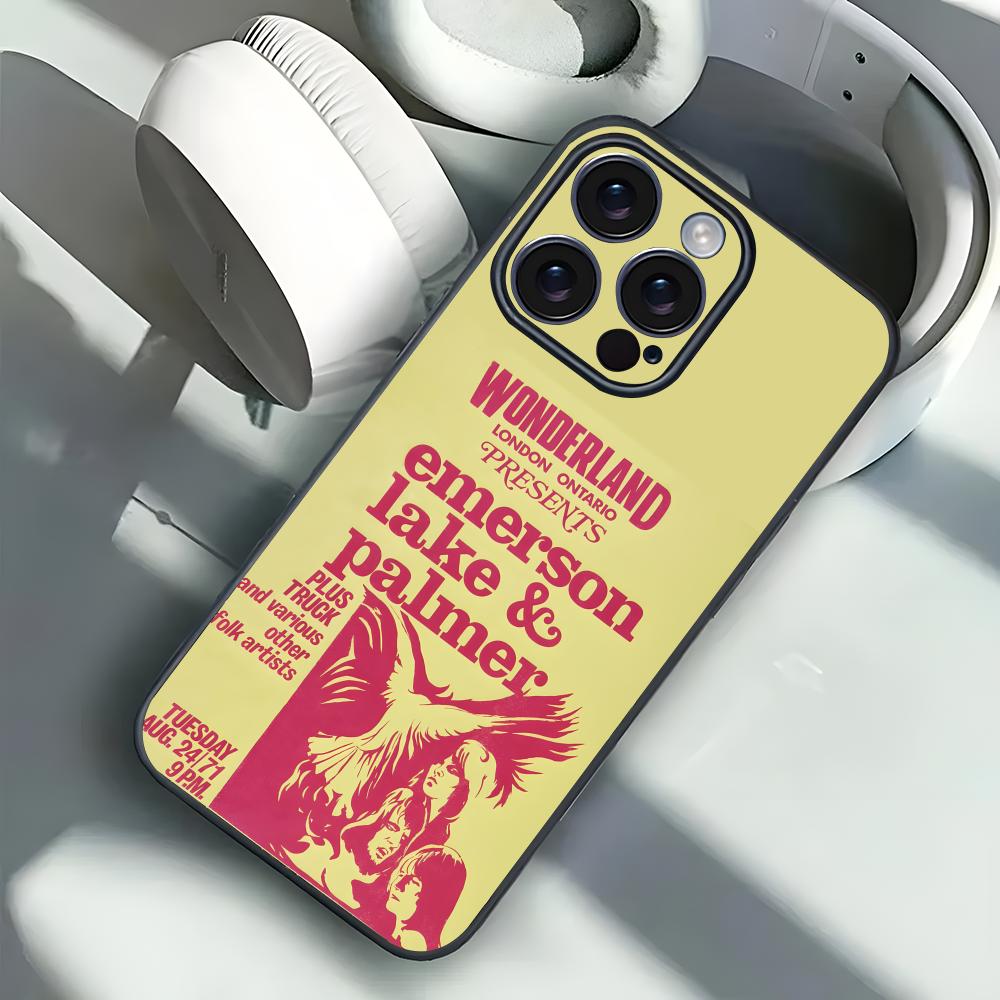 Art Rock elp E-emerson Lake & Palmer Handyhülle für iPhone 12-17 Air Plus Pro Max Satiniert Glänzend Bunt Tolles Geschenk