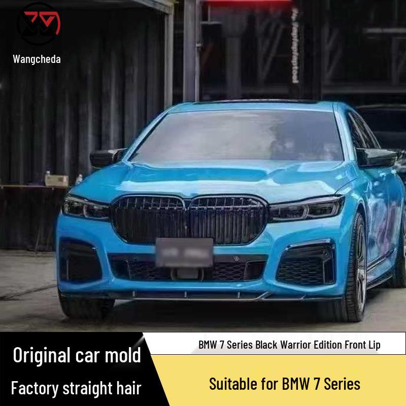 Carbon Fiber Front Lip Splitter for 2020-2023 BMW 7 Series G11/G12 - Black Warrior Style.