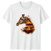Giraffe T-Shirt Aquarell Afrikanische Safari Sonnenuntergang Tierwelt Naturfreund Geschenk