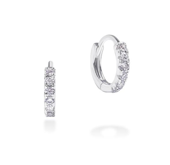 Raindrop Jewelry 1Mm Huggies Ring Earrings