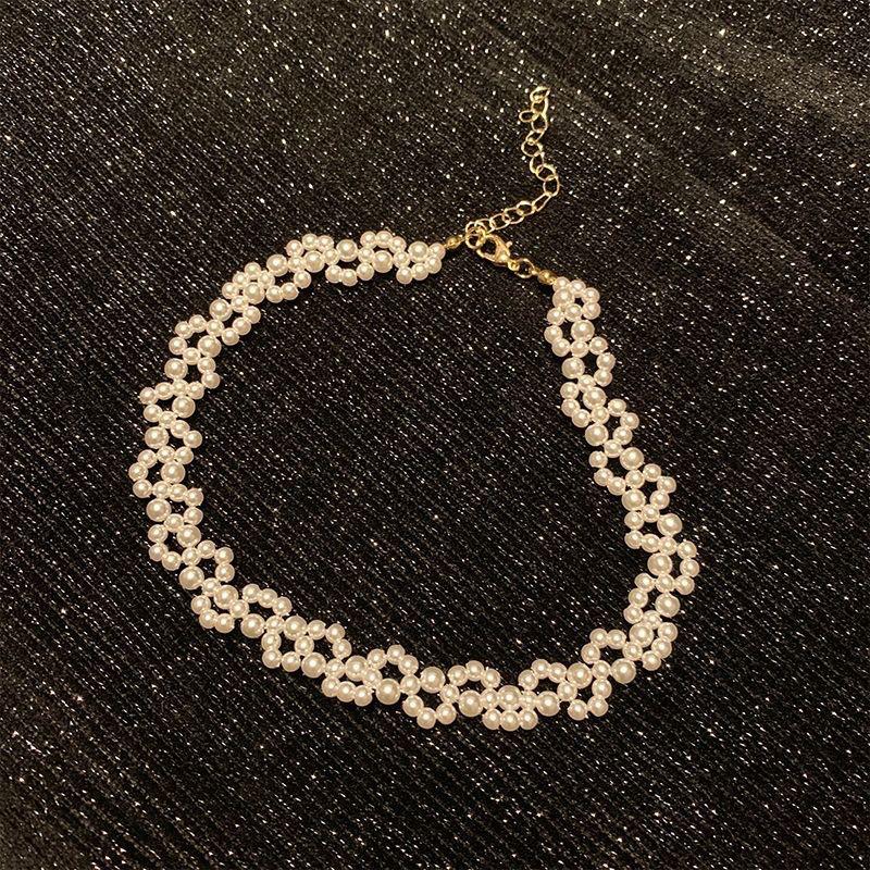 2025 Fashionable Multi-layer Pearl Clavicle Necklace - Elegant Fragrant Style