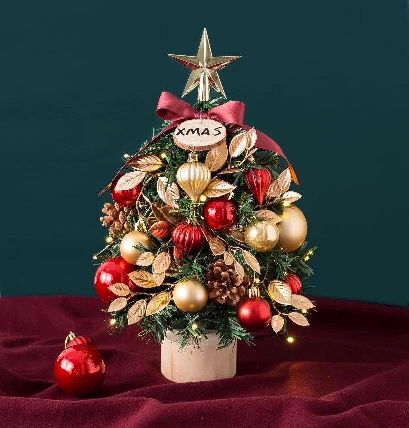 New Luminous Christmas Tree Product Mini Package Tree Decorative Desktop Decoration Christmas Tree 43CM