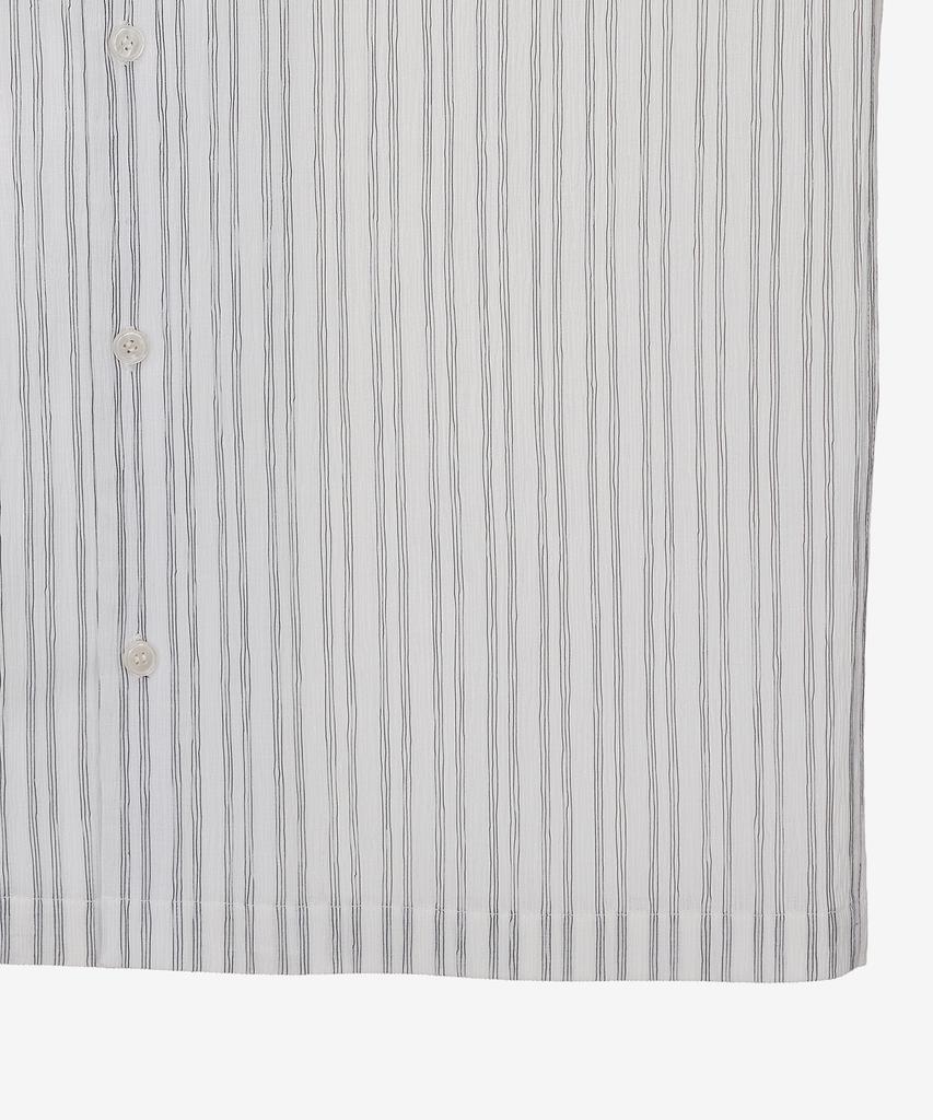 MINDBRIDGE [Couture] Crinkle Stripe Semi-Overfit Short Sleeve Shirt Myws3174