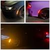 NSLUMO Amber Red LED Side Marker Light for Do-dge Charger 2015 2016 2017 2018 2019 2020 2021 2022 Smoke Lens Led Side Marker Lights Front & Rear Sit