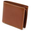 Tanned Leather Bifold Wallet ZH0480 Stitch 60401 [Kitamura] Brown/Yellow [Brown]