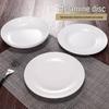 8-inch Round White Melamine Dinner Plate