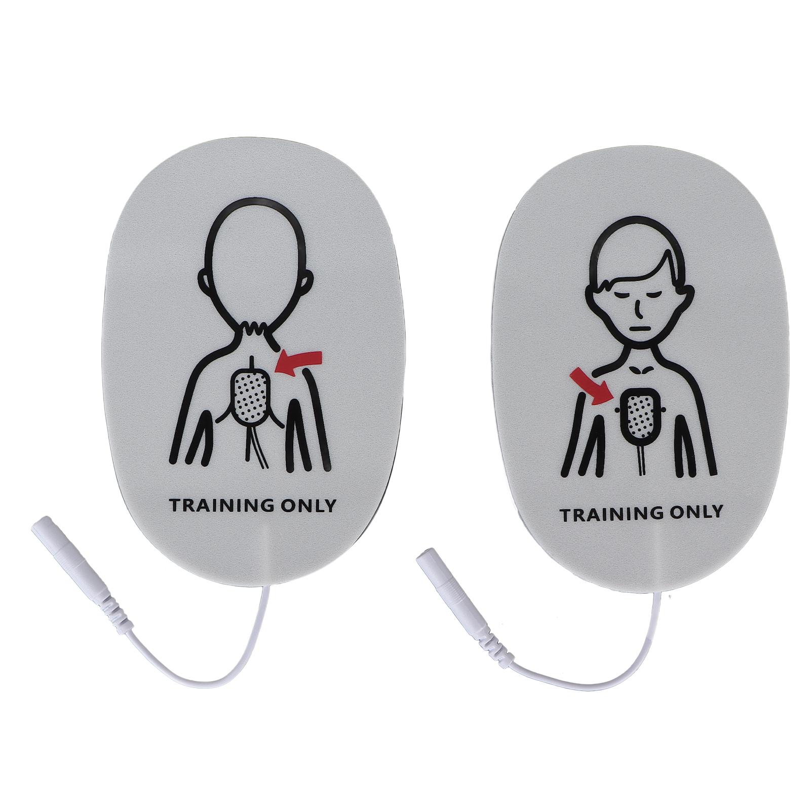

2 шт. электродные тренировочные подушечки самоклеящиеся тренировочные сменные подушечки для Practi Trainer 2,0 мм