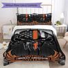 Chrome Skull Harleydavidson Biker Bedding 1 Duvet Cover 2 Pillowcase Without Core Without Core Christmas Birthday Gift