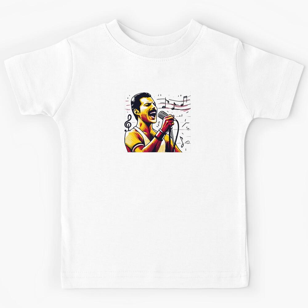 Dynamic Performer - Colorful Art - Rock Music Kids T-Shirt 110