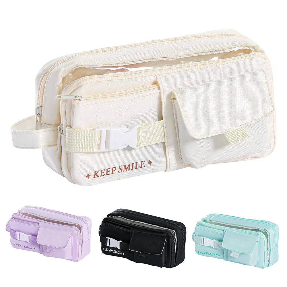 Detachable Pencil Case 3-in-1 Pen Pouch Durable Pen Bag  Students Gift