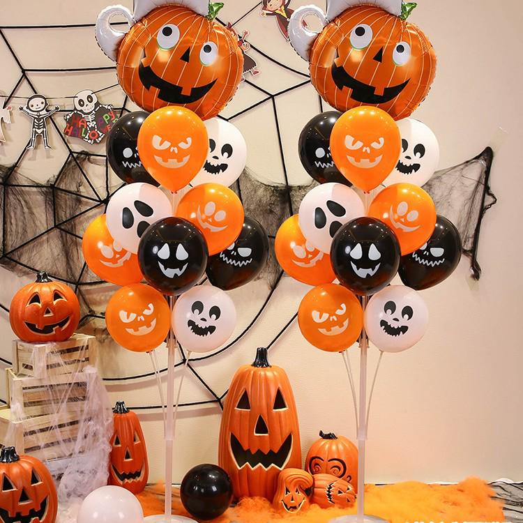 Halloween Balloons & Ornaments: Pumpkin & Ghost Decorations for Kindergartens & Storefronts