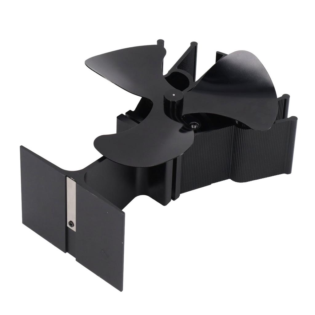 Wood Stove Fan Heat Powered 3 Blade Silent High Temperature Resistance Fireplace Stove Fan for Wood