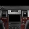 Real Carbon Fiber Car Accessories Center Air Vent Trim Decorative Cover Soft Sticker For Cadillac Escalade EXT ESV 2007-2014
