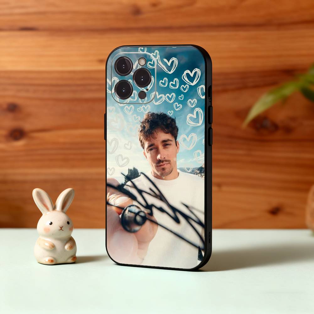 Dashing C- Charles Leclerc 16 Lec Phone Case For iPhone17,16,15,14,13,12Plus,Pro Max,XS,5G Soft Silicone Black Cover