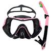 Underwater Snorkeling Half Face Face Children Swimming Mask Set Scuba Diving Respirator Masks Anti Fog Safe Breathing for Adult QY306+288