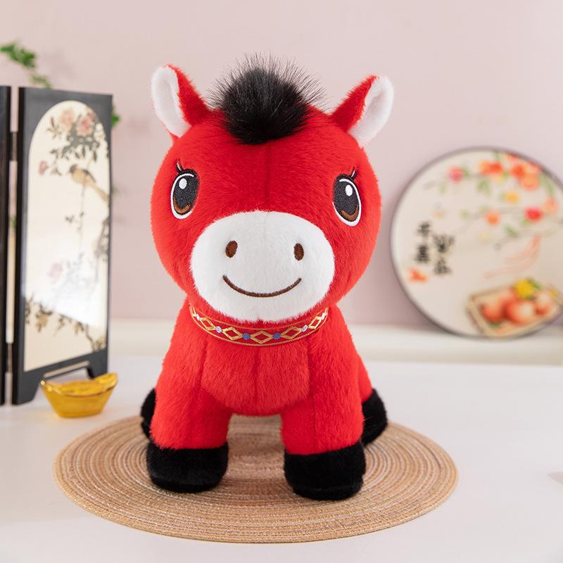 Zodiac Horse God of Wealth Plush Toy - Year of the Horse Home Decor Gift