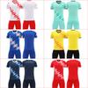 Custom Men's Football Jersey Set Breathable Short Sleeve Soccer Uniform Team Training Heat-Transfer Printed 100% Polyester