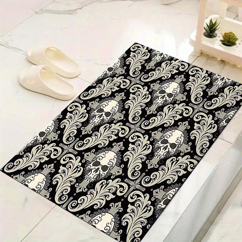 Vintage Skull Pattern Carpet Rug for Living Room Bedroom Home Sofa Decoration,Kids Play Non-slip Floor Mat
