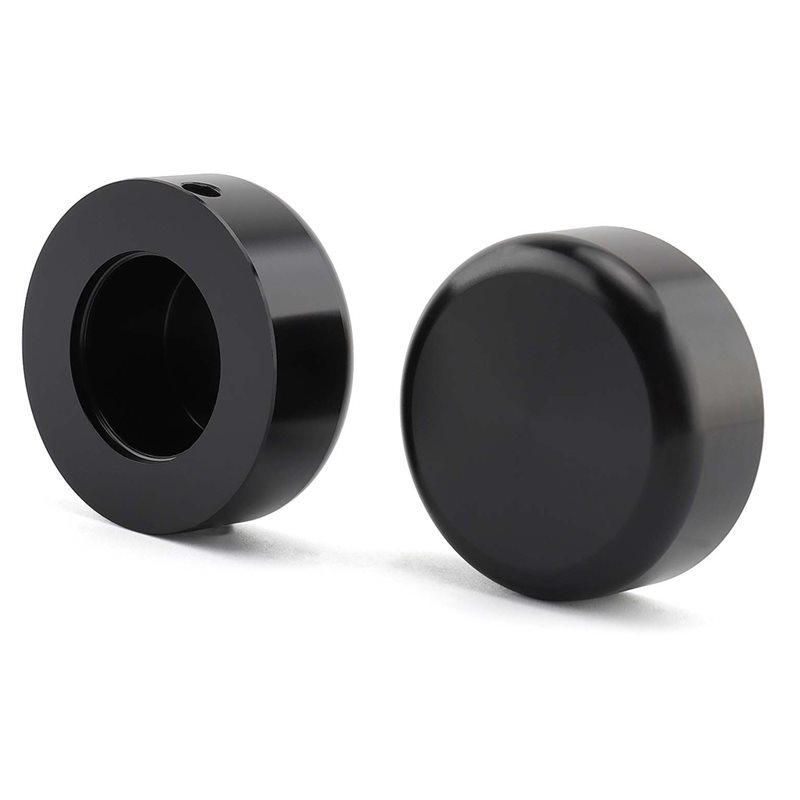 Front Fork Cover Caps 1 Pair Black Aluminum For Sportster S 1250 RH1250 S -