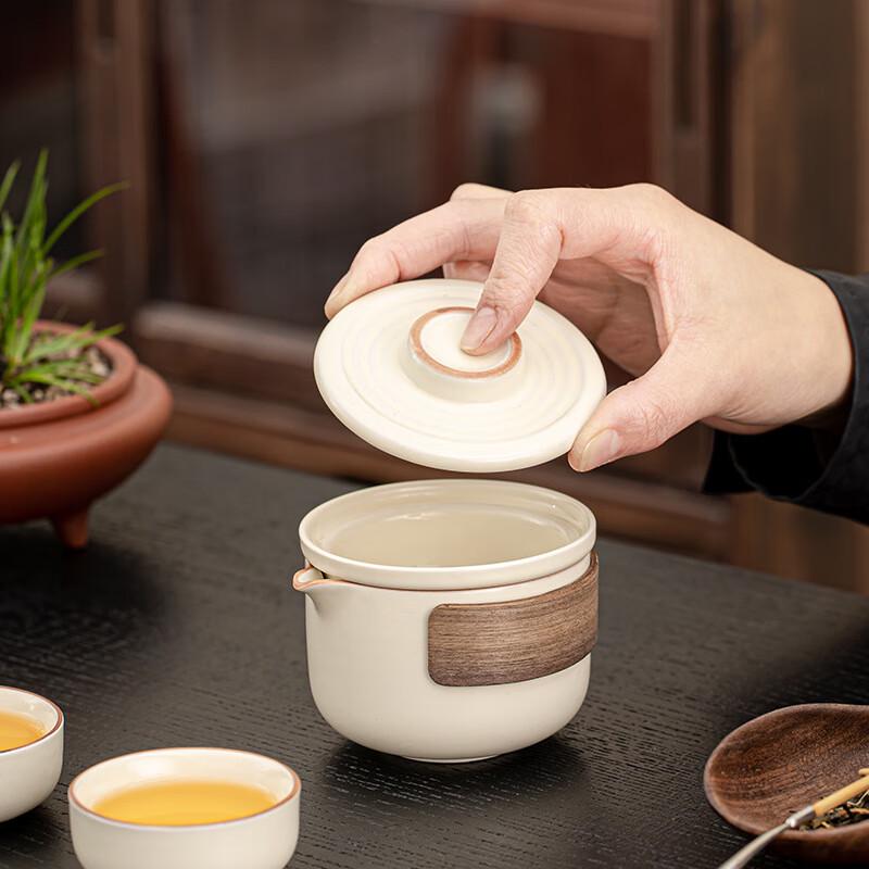 Ru Kiln Portable Travel Kung Fu Tea Set