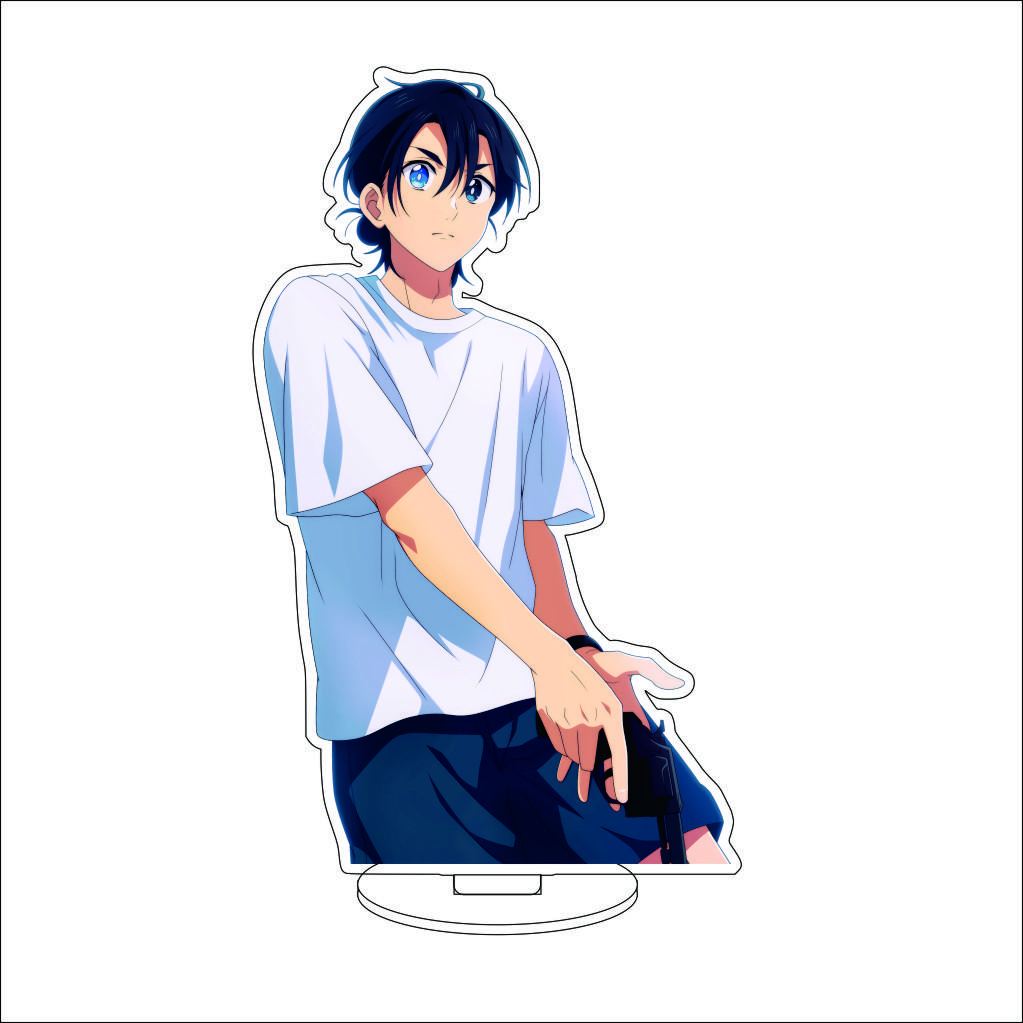 16CM Anime Summer Time Rendering Cosplay Acrylic Stand Ornaments Southern Hizuru Kofune Ushio Figure Stand Halloween Gifts