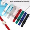 Watch Band Super Soft Wear-Resistant Flexible Allergy Free Simple Installation Quick Release Silicone Watch Band Watch Accessories