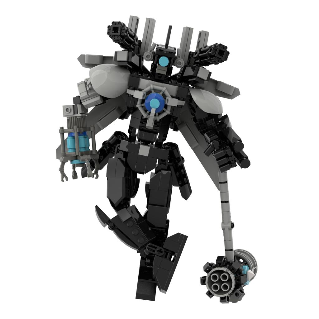 2024 3D Kinderbaustein Plastikspiel Designer für Teenager und Kinder Skibidi Toilette 456tlg