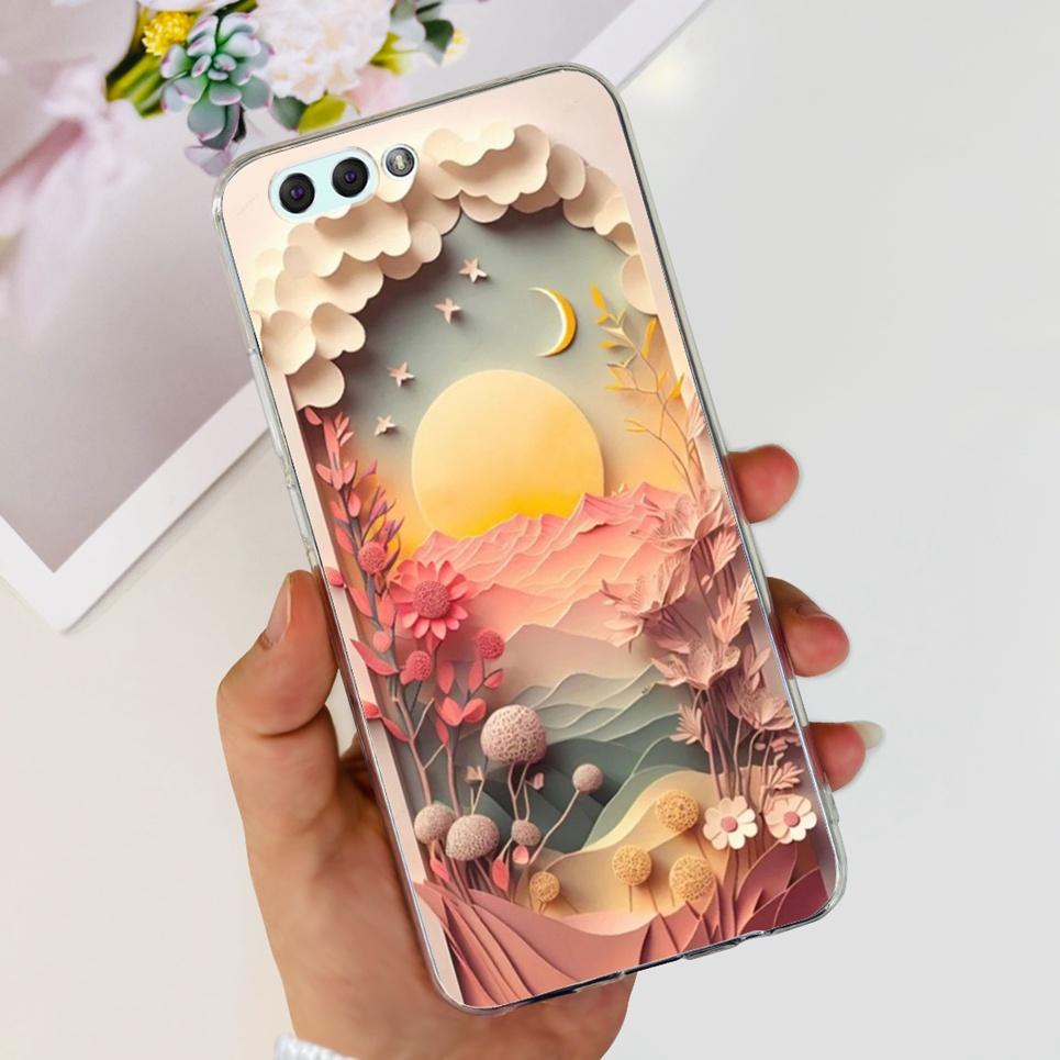For ASUS ZENFONE 4 ZE554KL / 4 MAX ZC554KL Case Girly Flower Cartoon Dragone Design Transparent Soft Silicone Back Cover Coque