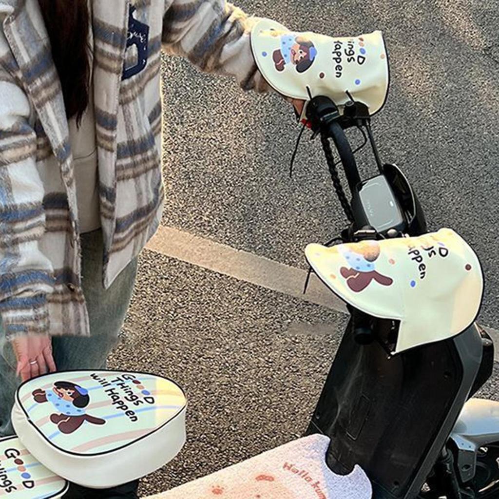 Bike Handlebar Gloves Motorbike Outdoor Handlebar Gloves Outdoor Motorcycle Grip Mittens For Tricycles Motorbike Scooter Adults