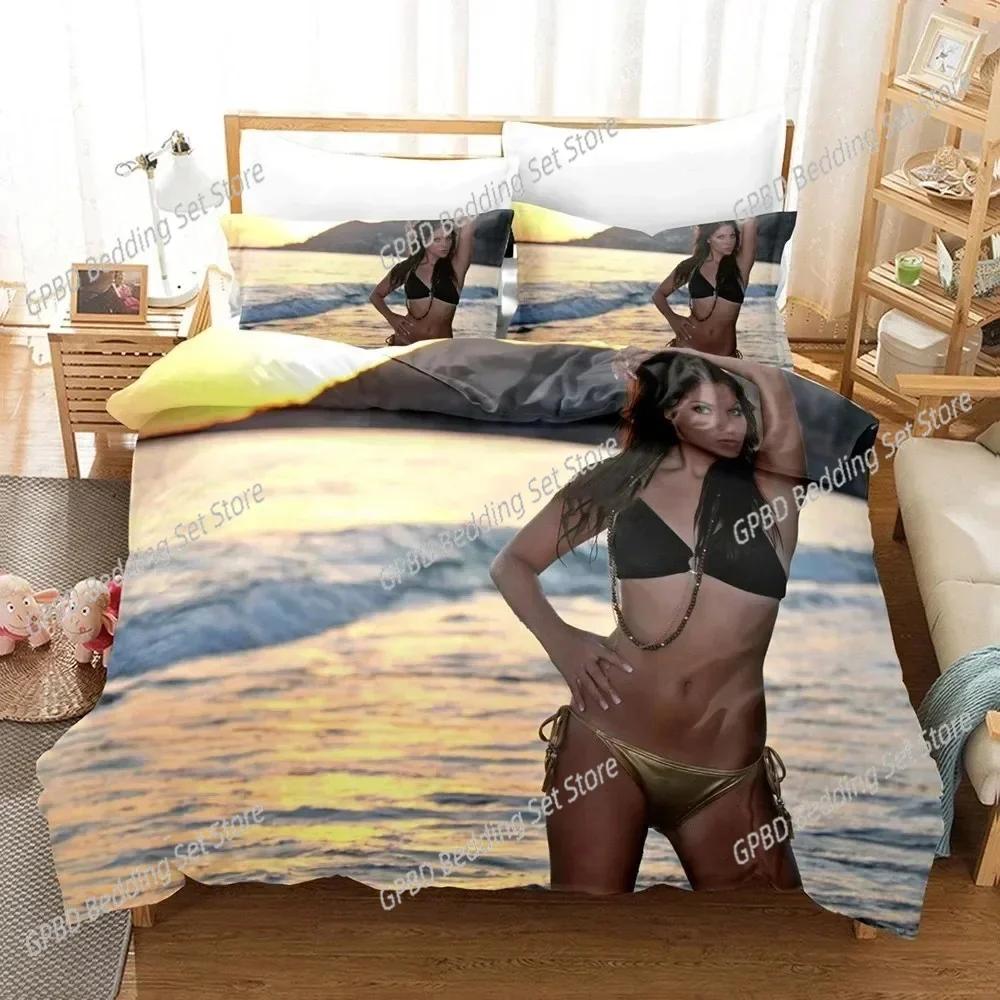 New 3D Print Bikini Beauty Bedding Set Single Twin Double Queen King Cal King Size Bed Linen Set US King 264x228cm
