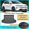 Car Rear Trunk Mats For Haval H6L 2025 2026 2027 TPE Carpet Storage Pad Waterproof Cargo Trays Cushions Mats Auto Accessories